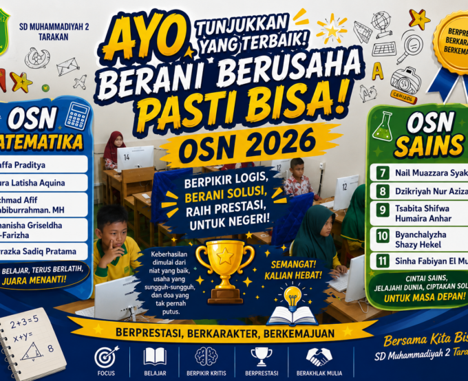 Semangat OSN 2026, SD Muhammadiyah 2 Tarakan Siapkan Generasi Berprestasi
