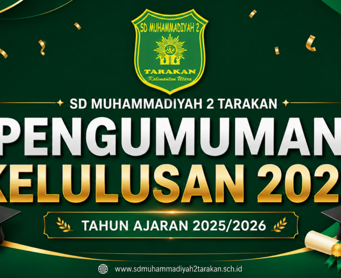 Pengumuman Kelulusan Siswa Kelas VI SD Muhammadiyah 2 Tarakan Berlangsung Khidmat dan Penuh Haru
